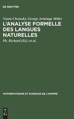Cover for Chomsky · L'analyse formelle des langues (Book) (1968)