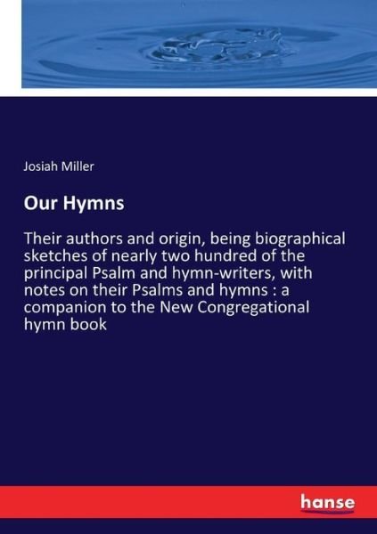 Cover for Miller · Our Hymns (Book) (2017)