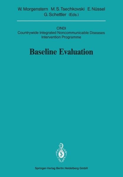 Cover for Wolfgang Morgenstern · Baseline Evaluation: CINDI Countrywide Integrated Noncommunicable Diseases Intervention Programme - Sitzungsberichte der Heidelberger Akademie der Wissenschaften (Taschenbuch) (1991)