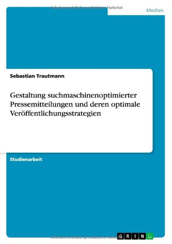 Cover for Trautmann · Gestaltung suchmaschinenoptim (Book) [German edition] (2013)