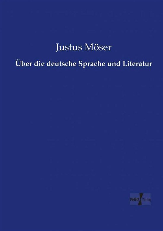 Cover for Möser · Über die deutsche Sprache und Lit (Buch) (2019)