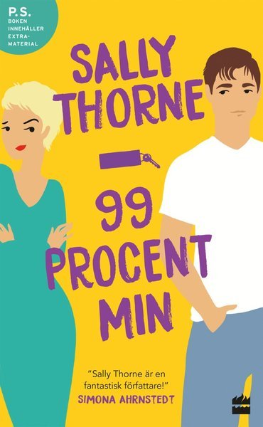 Cover for Sally Thorne · 99 procent min (Pocketbok) (2019)