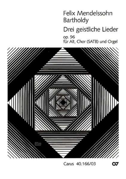 Cover for Mendelssohn · 3 geistl.Lie.KA.CV40.166/03 (Bok)