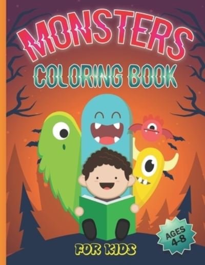 Cover for Blue Star · Monsters Coloring Book for Kids (Pocketbok) (2020)
