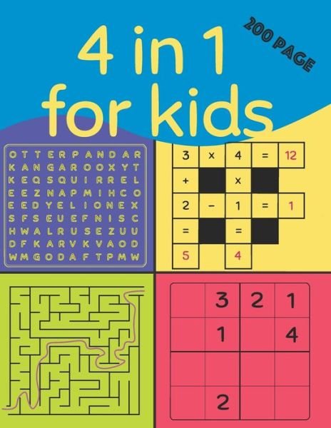4 in 1 for Kids (200 Page) - Ro Qm - Bøger - Independently Published - 9798713076467 - 2. februar 2021