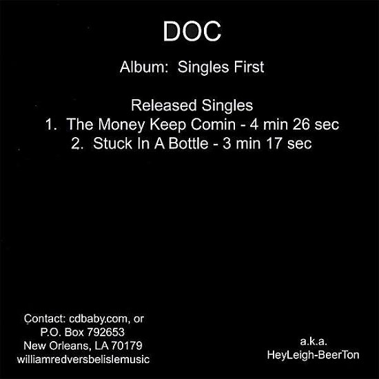 Cover for Doc · Singles First (CD) (2008)