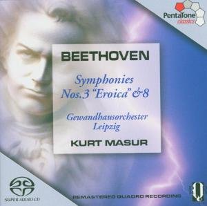 *Beethoven: Sinfonien 3 & 8 - Masur,Kurt / GOL - Musik - Pentatone - 0827949014468 - 1. november 2004