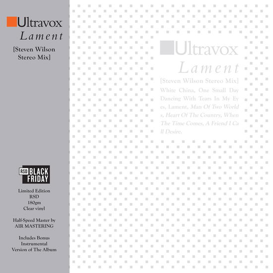 Cover for Ultravox · Lament (LP) [Black Friday 2024 edition] (2024)