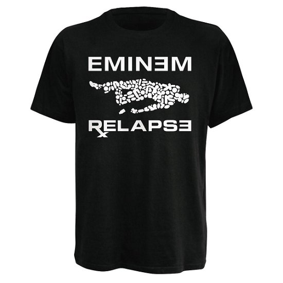 Cover for Eminem · Relapse Black (T-shirt) [size S] (2009)