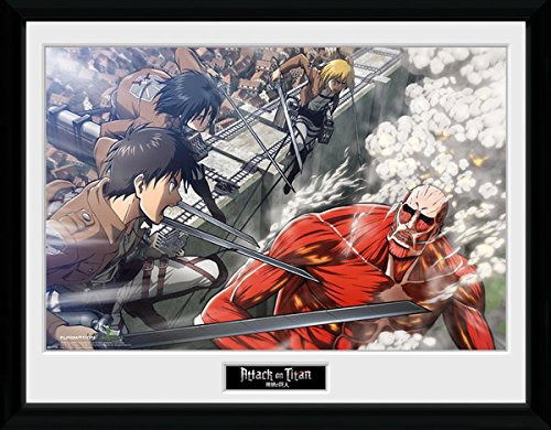 Cover for Framed Print · Attack on Titan - Fight Scene Framed Poster (12 X (MERCH) (2023)