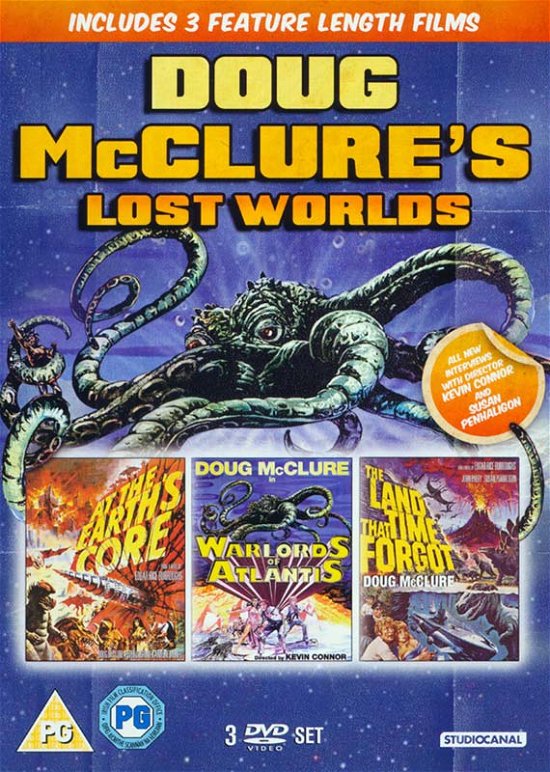 Cover for Doug Mcclures Lost Worlds · Doug McClures Lost Worlds - At The Earth Core / Warlords Of Atlantis / The Land That Time Forgot (DVD) (2013)