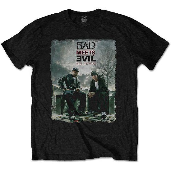 Cover for Bad Meets Evil · Bad Meets Evil Unisex T-Shirt: Burnt (T-shirt) [size M] [Black - Unisex edition]