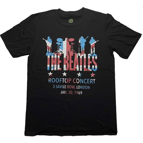 Cover for The Beatles · The Beatles Unisex T-Shirt: Rooftop Flag (T-shirt) [size L]