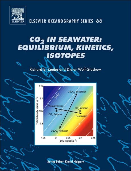 Cover for Zeebe, R.E. (Alfred Wegener Institute for Polar and Marine Research, Bremerhaven, Germany) · CO2 in Seawater: Equilibrium, Kinetics, Isotopes - Elsevier Oceanography Series (Paperback Book) (2001)