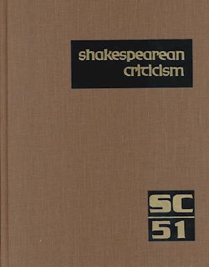 Cover for Michelle Lee · Sc Volume 51 Shakespearean Criticism (Shakespearean Criticism (Gale Res)) (Hardcover Book) [Annotated edition] (2000)