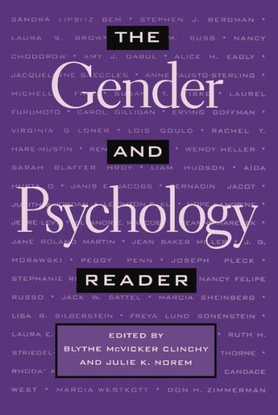 The Gender and Psychology Reader - Blythe Clinchy - Libros - New York University Press - 9780814715468 - 1 de abril de 1998