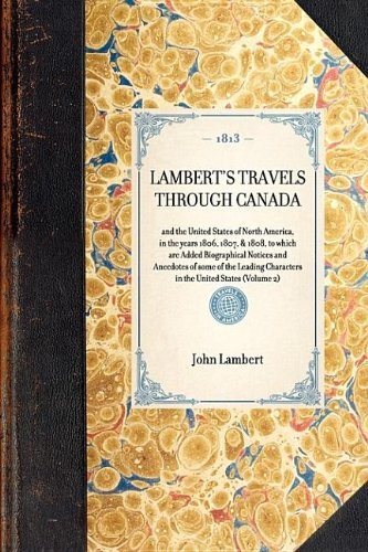 Cover for John Lambert · Lambert's Travels Through Canada (Travel in America) (Gebundenes Buch) (2007)