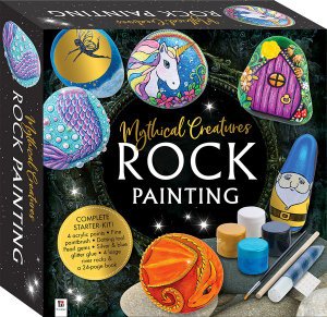 Cover for Hinkler Pty Ltd · Mythical Creatures Rock Painting Box Set - Rock Painting Kit (Bog) (2020)