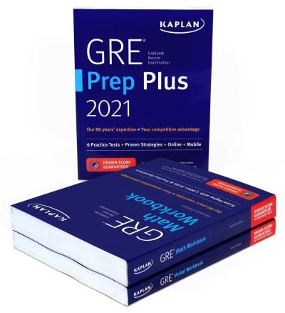 Cover for Kaplan Test Prep · GRE Complete 2021: 3-Book Set: 6 Practice Tests + Proven Strategies + Online - Kaplan Test Prep (Paperback Book) [Proprietary, Third Edition, edition] (2020)