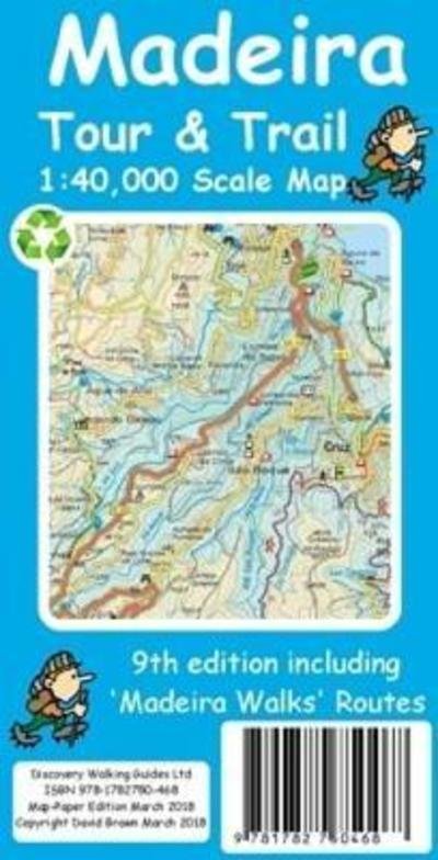 Cover for David Brawn · Madeira Tour &amp; Trail Paper Map (Landkarten) (2018)