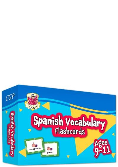 Cover for CGP Books · Spanish Vocabulary Flashcards for Ages 9-11 (with Free Online Audio) - CGP KS2 Activity Books and Cards (Hardcover bog) (2022)
