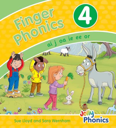 Cover for Sara Wernham · Finger Phonics Book 4: in Precursive Letters (British English edition) - Finger Phonics set of books 1–7 (Kartonbuch) (2021)