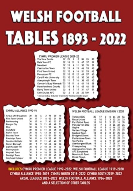 Cover for Welsh Football Tables 1893-2022 (Paperback Book) (2022)