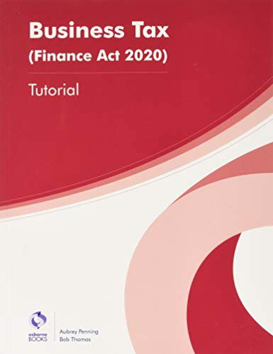 Cover for Aubrey Penning · Business Tax (Fa20) - Tutorial (Paperback Book) (2020)