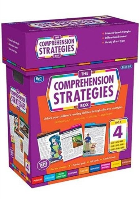 Cover for RIC Publications · The Comprehension Strategies Box 4: Unlock your children’s reading abilities through effective strategies. - The Comprehension Strategies Box (Book) (2021)
