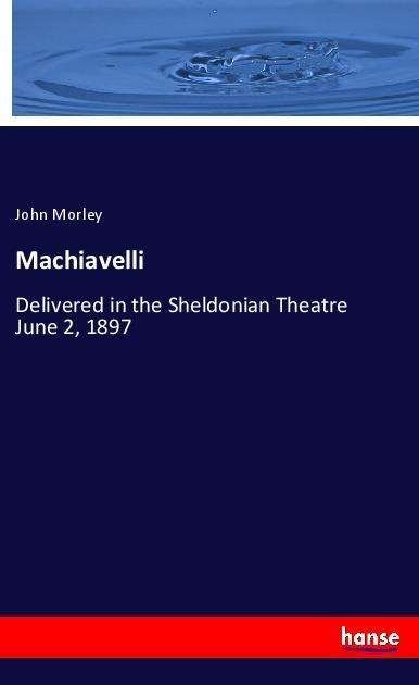 Cover for Morley · Machiavelli (Buch)