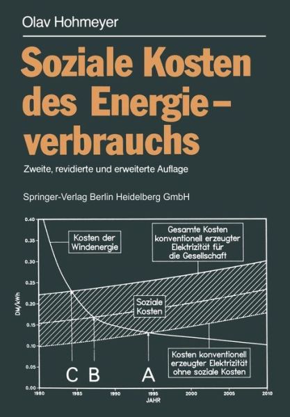 Cover for Olav Hohmeyer · Soziale Kosten Des Energieverbrauchs: Externe Effekte Des Elektrizitatsverbrauchs in Der Bundesrepublik Deutschland (Taschenbuch) [2nd 2., Rev. U. Erw. Aufl. edition] (1989)