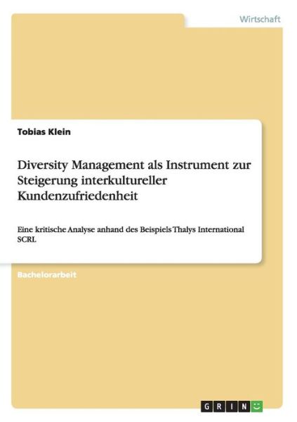 Cover for Klein · Diversity Management als Instrume (Book) [German edition] (2008)