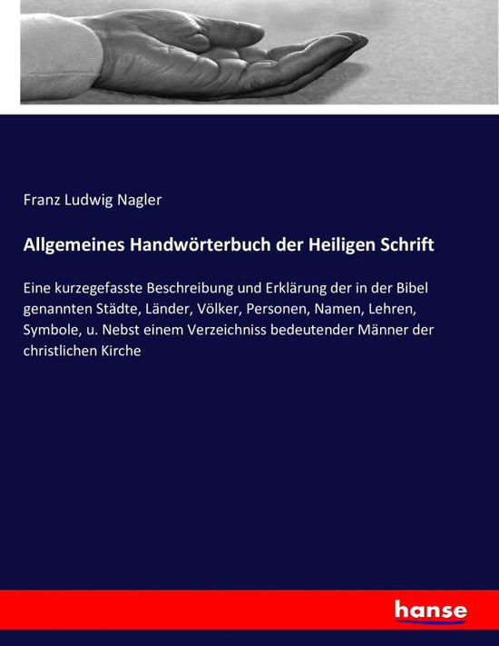 Cover for Nagler · Allgemeines Handwörterbuch der H (Book) (2016)