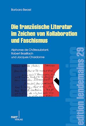 Cover for Barbara Berzel · Die französische Literatur im Zeichen von Kollaboration und Faschismus (Paperback Book) (2012)