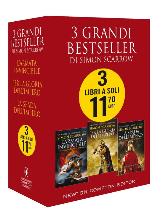 Cover for Simon Scarrow · 3 Grandi Bestseller Di Simon Scarrow: L'armata Invincibile-Per La Gloria Dell'impero-La Spada Dell'impero (Book)