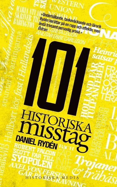 Cover for Daniel Rydén · 101-serien: 101 historiska misstag (Book) (2018)