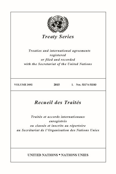 Cover for United Nations · Treaty Series 3092 (Paperback Bog) (2023)