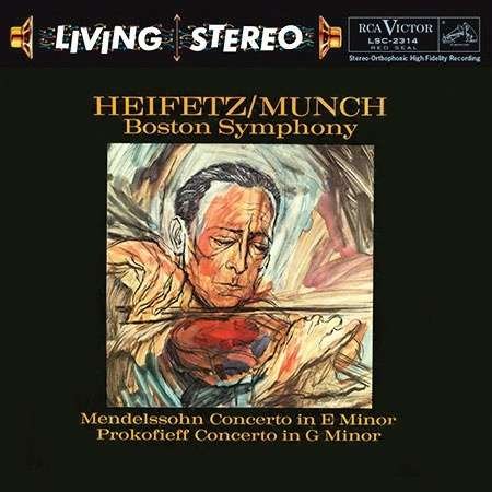 Cover for Charles Munch &amp; Boston Symphony Orchestra / Jascha Heifetz: Mendelssohn · Concerto in E Minor &amp; Prokofiev (SACD/CD) (2014)