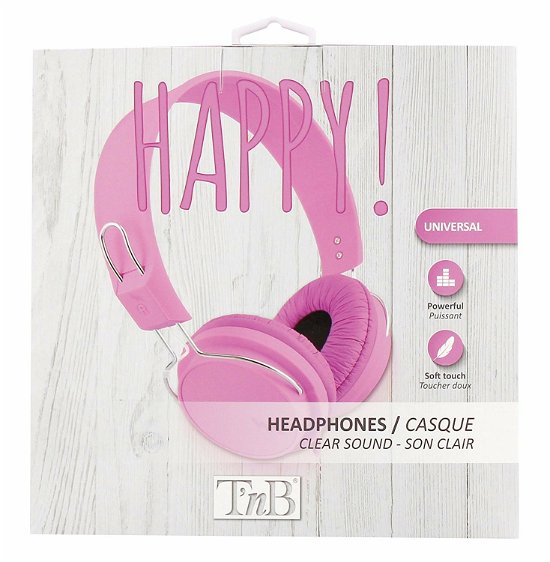 Cover for Tnb Sa France · Happy 2 Stereo Headphones, Pink (Legetøj)
