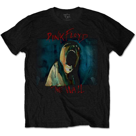 Cover for Pink Floyd · Pink Floyd Unisex T-Shirt: The Wall Scream (T-shirt) [size S] [Black - Unisex edition]