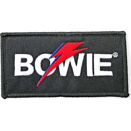 David Bowie Standard Woven Patch: Flash Logo - David Bowie - Merchandise -  - 5056368624469 - 