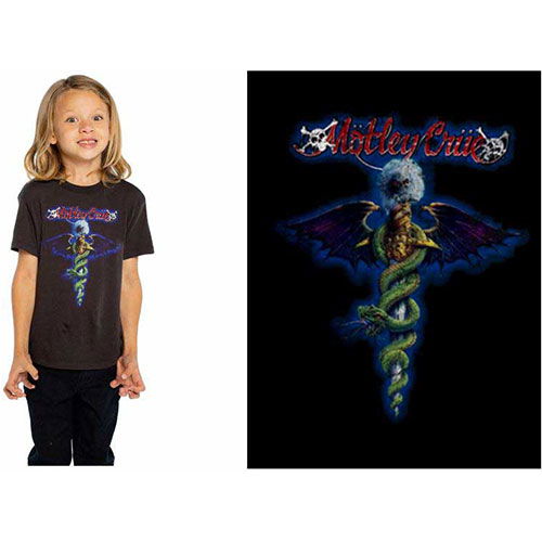 Motley Crue Kids T-Shirt: Blue Dragon (12-13 Years) - Mötley Crüe - Gadżety -  - 5056368640469 - 