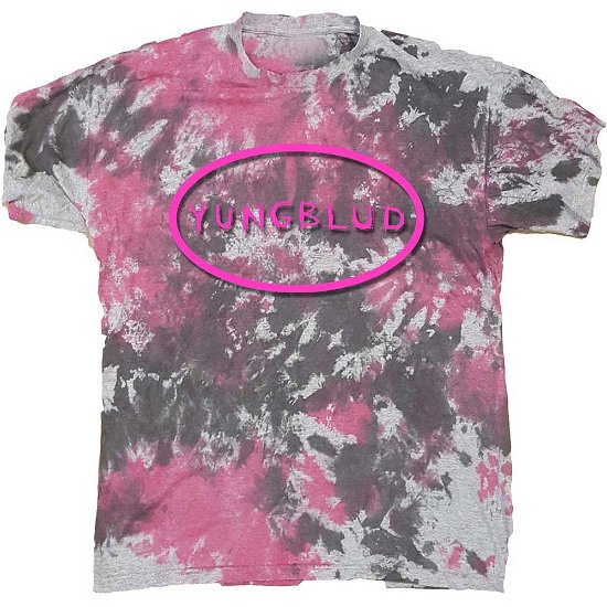 Yungblud Unisex T-Shirt: Scratch Logo Oval (Wash Collection) - Yungblud - Koopwaar -  - 5056561012469 - 