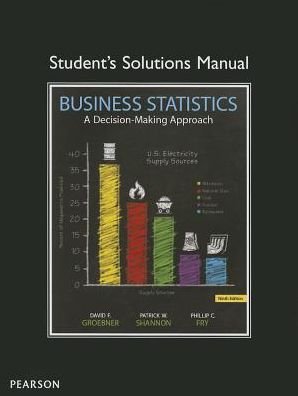 Cover for David F. Groebner · Student Solutions Manual for Business S (Paperback Bog) (2013)