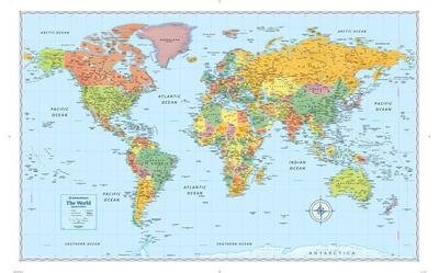 Cover for Rand McNally · Rand McNally Signature World Wall Map (Landkarten) (2018)