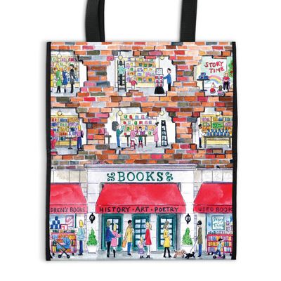 Michael Storrings A Day at the Bookstore Reusable Shopping Bag - Galison - Merchandise - Galison - 9780735381469 - 10. Oktober 2023