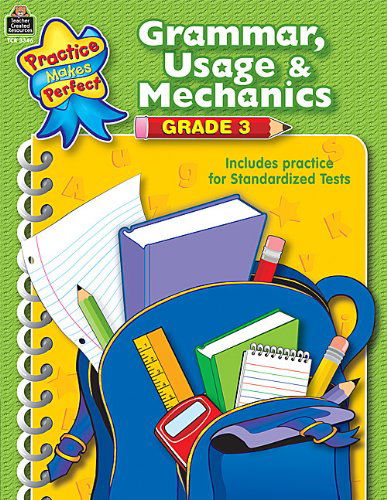 Cover for Melissa Hart · Grammar, Usage &amp; Mechanics Grade 3 (Language Arts) (Pocketbok) (2002)