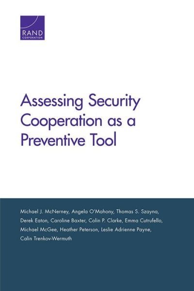 Cover for Michael J. McNerney · Assessing Security Cooperation as a Preventive Tool (Taschenbuch) (2014)
