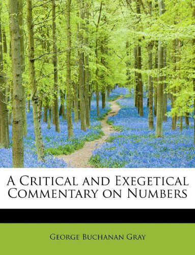 Cover for D D · A Critical and Exegetical Commentary on Numbers (Paperback Book) (2009)