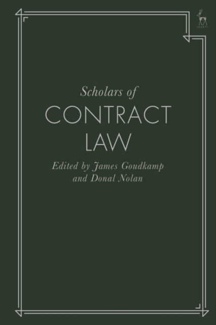 Cover for Nolan Donal · Scholars of Contract Law (Hardcover Book) (2022)